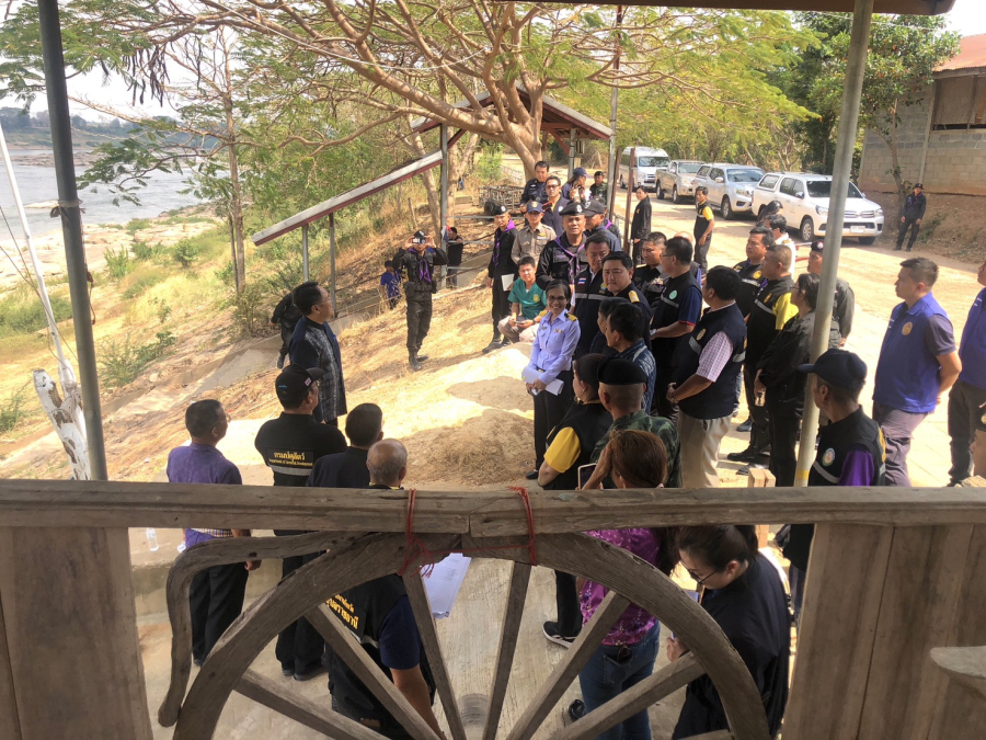 สำรวจพื้นที่ พิจารณาเปิดจุดผ่อนปรนค้าขายชายแดนไทย-สปป.ลาว องค์การบริหารส่วนตำบลนาแวง อำเภอเขมราฐ จังหวัดอุบลราชธานี
